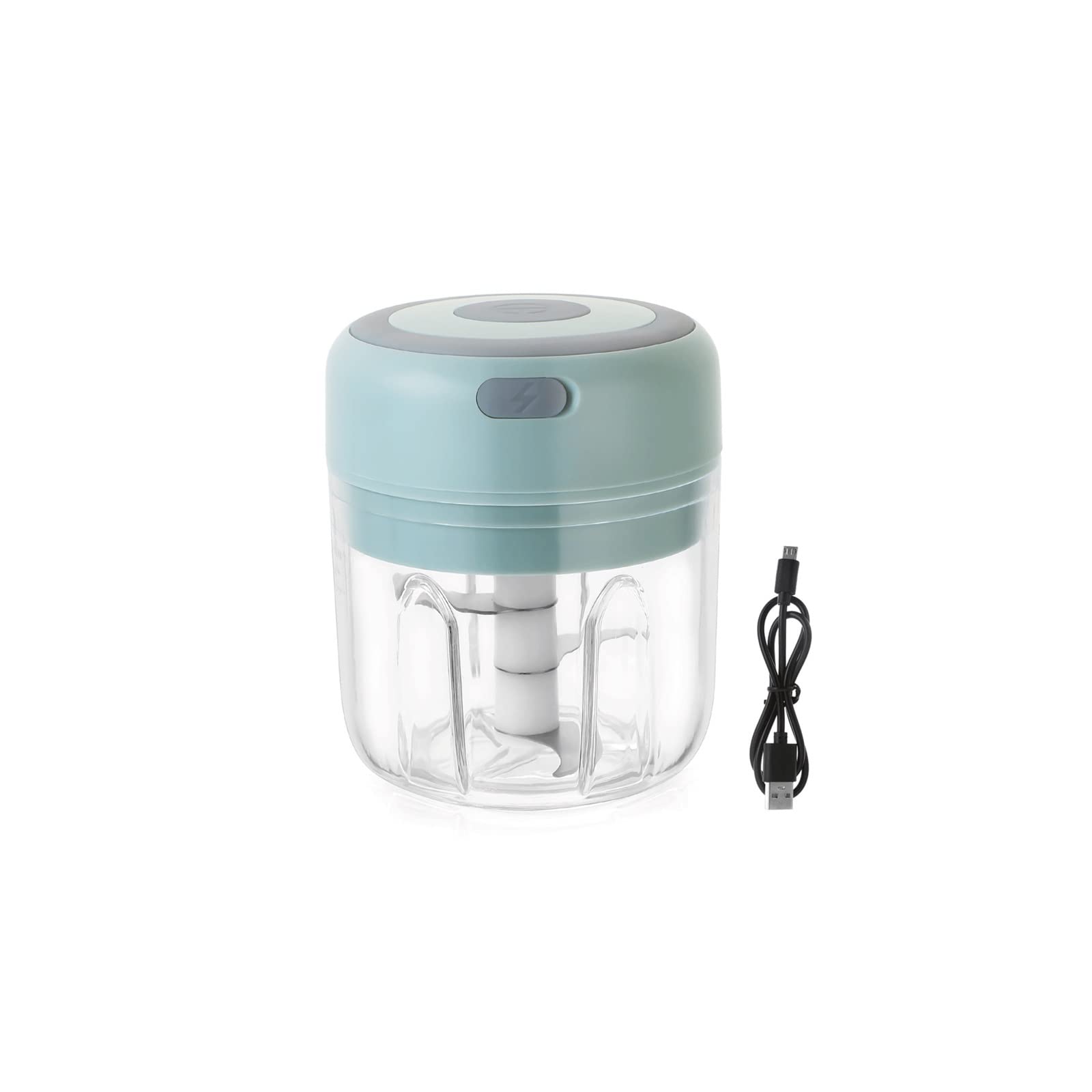Trituradora eléctrica Mini trituradora de ajo, picadora portátil con Carga USB, trituradora de Verduras, Chile y Jengibre, Herramienta de Cocina, 100/250ml