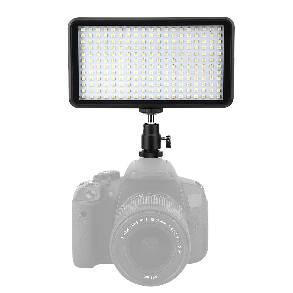 Agatige LED Video Light, W228 3200K/6000K LED Light Panel Lamp Camera DSLR Video Light Adjusted 3 Light Modes Camera Light for Pictures Video