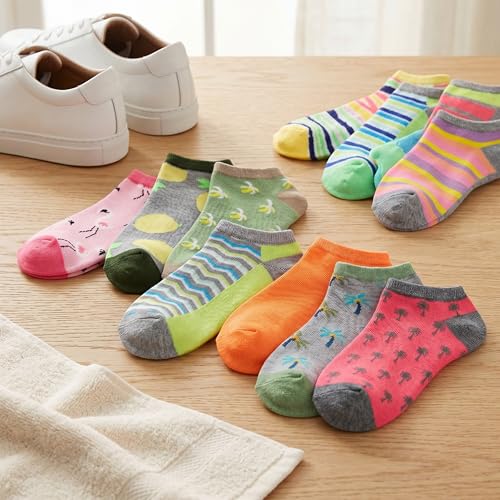 Image of Tipi Toe Women's 20 Pack Colorful Low Cut Socks - Lightweight, Breathable Design for All-Day Comfort Sizes 9-11 /10-13