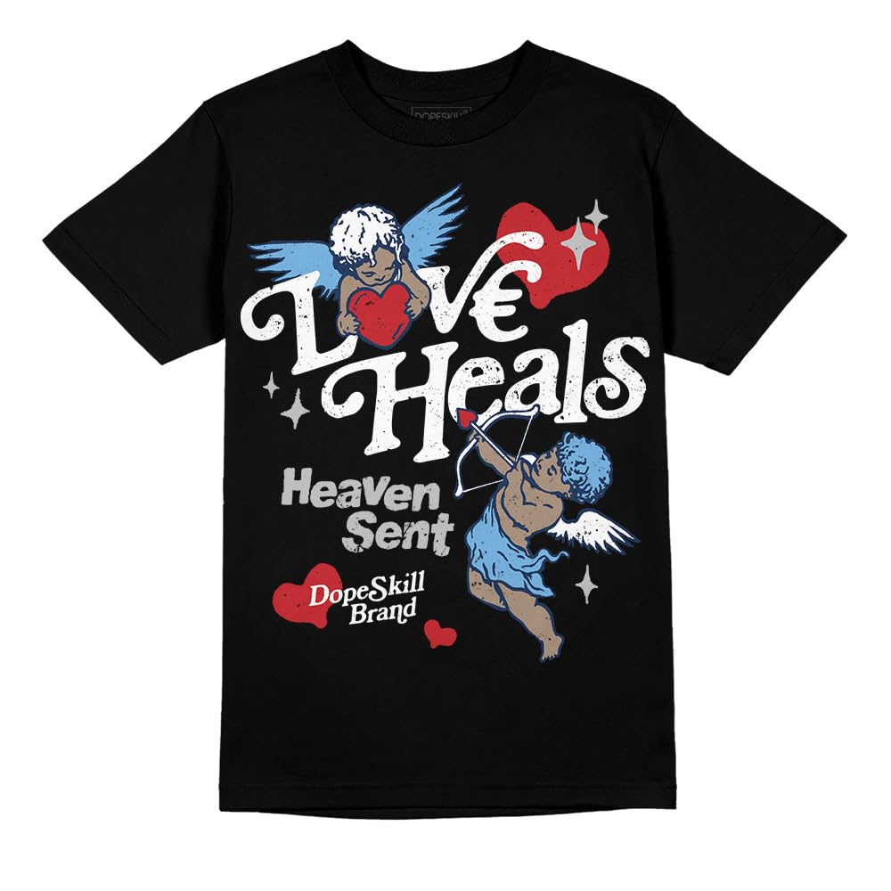 DopeSkill Graphic Tee Streetwear Hip Hop Hypebeast Street Style Crew Neck Unisex T-Shirt Sneaker Colour Matching Shirts Angel