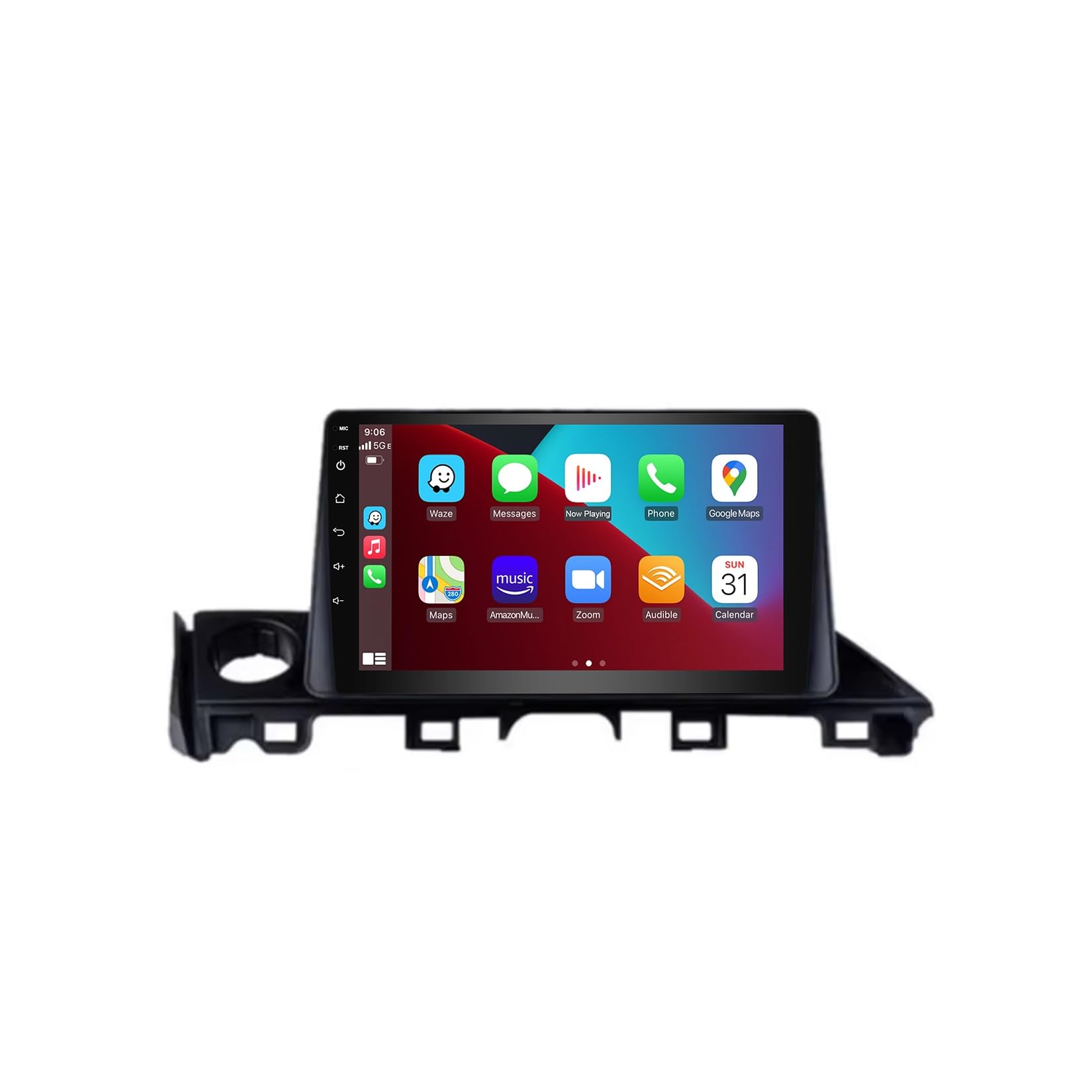 Radio samochodowe z Androidem 15, ekranem dotykowym, 9 cali, 2 DIN, do Mazdy 6 Atenza 3 2016-2018, z CarPlay BT FM RDS, USB WIFI SWC DSP, tylną kamerą, samochodowym odtwarzaczem multimedialn