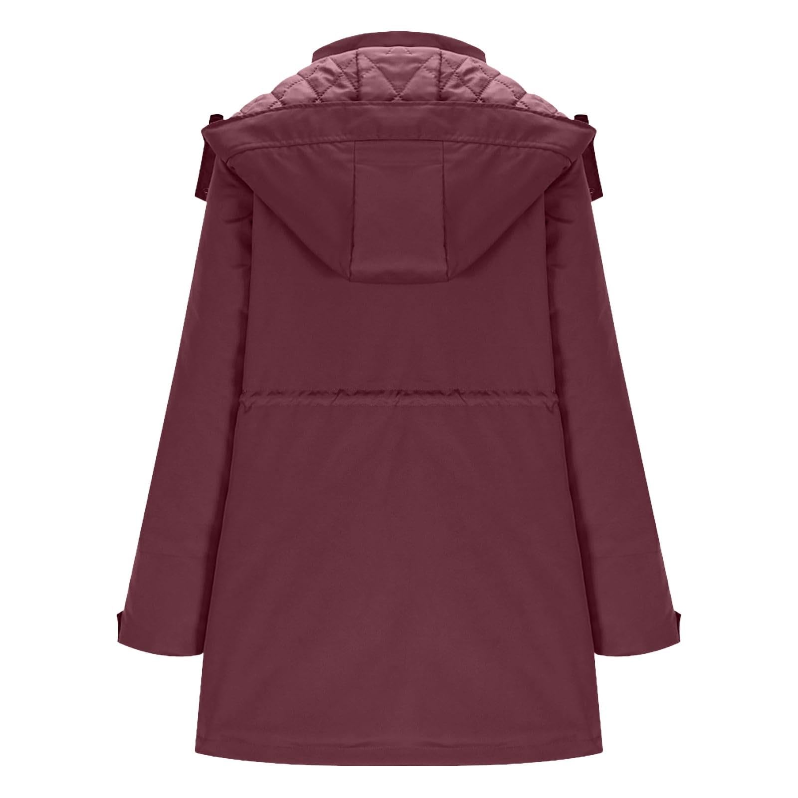 Generico Giacca da trasporto per mamma e bambino, calda giacca premaman con inserto per neonato, cappotto lungo al ginocchio, con coulisse regolabile, per gravidanza, autunno, inverno
