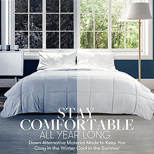 Beckham Hotel Collection 1300 Series - All Season - Luxury Goose Down Alternative Comforter - Full/Queen - Gray #TOP5