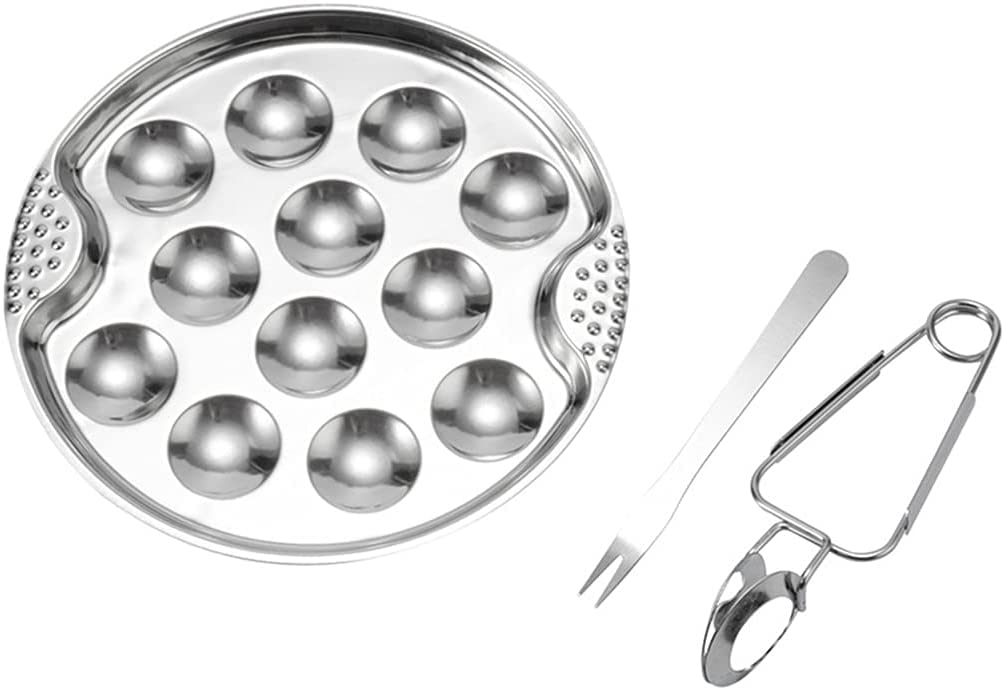 Pinzas para Caracol de Acero Inoxidable, Pinzas para Servir Alimentos, Utensilios de Cocina para Restaurante, Hotel, útiles y prácticos, 2 uds.