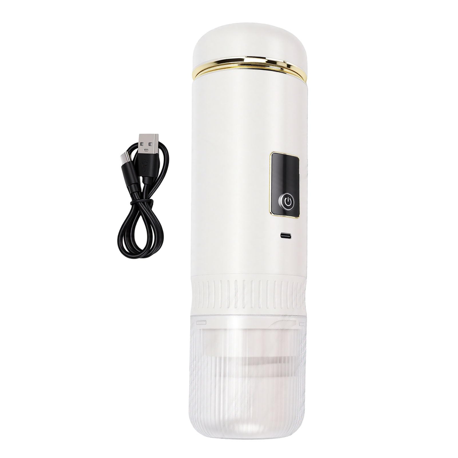 Asixxsix Pequeña Máquina de café Espresso Eléctrica Portátil, 200 Ml | 72W Autocalentamiento, Inalámbrico Recargable 7800mAh, Compatible con Cápsulas y Café Molido, para Viajes de Camping