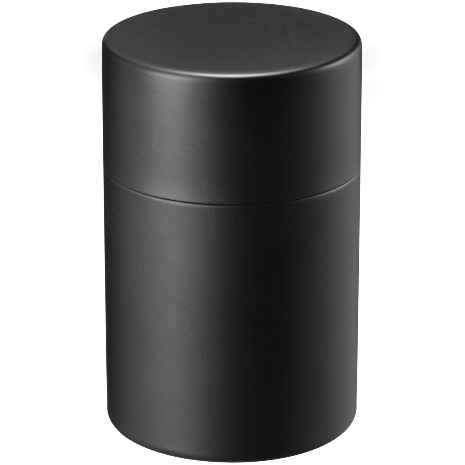 Wahei Freiz Stainless Steel Tea Caddy, Black