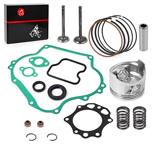 Image of 290cc FE290 Engine Rebuild Gasket Kit Oversize 0.5mm Piston & Ring Seal Intake Exhaust Valve Compatible with Club Car Golf Cart DS Predent 1016447 1016448 1023047-01