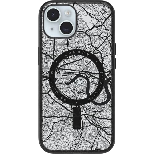 OtterBox Clear Case Serie mit MagSafe für iPhone 15, stoßfest, sturzsicher, Ultra-dünn, schützende dünne Hülle, 3X getestet nach Militärstandard, London