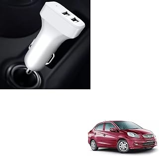 Auto Addict 2 Ports Fast Car Charger (Turbo Charger,Dual USB) for Honda Amaze Old(2014-2018) Price In India