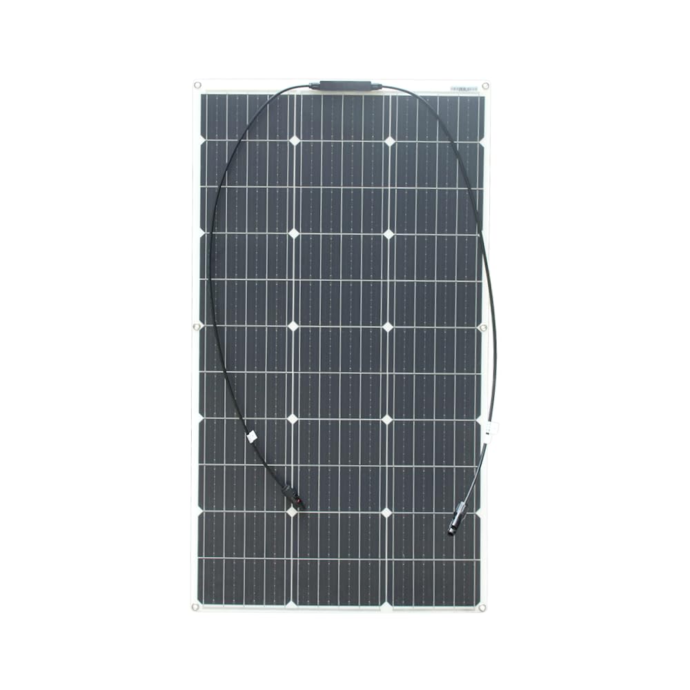 500w Off Grid Solar Kit 5pcs 100w Flexible Solar Panel Monocrystalline Solar Module + 50A USB Controller for RV, Roof, 12V Battery and Uneven Surfaces (500)