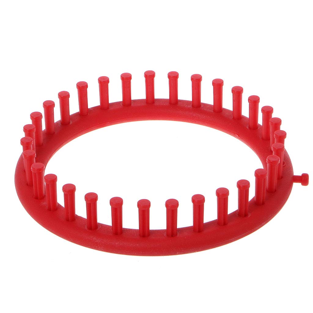 EA-STONE3 Size Round Knitting Looms Set, Craft Kit Tool with Hook Needle for Hat Scarves (19cm/7.5")