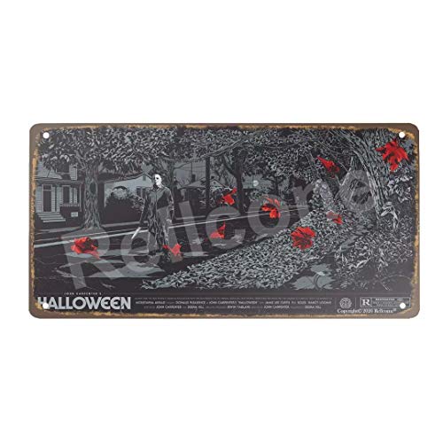 UHVD Halloween Horror Film Movie Vintage Retro Tin Sign 12 x6  Home Coffee Bar Wall Decor Movie Poster