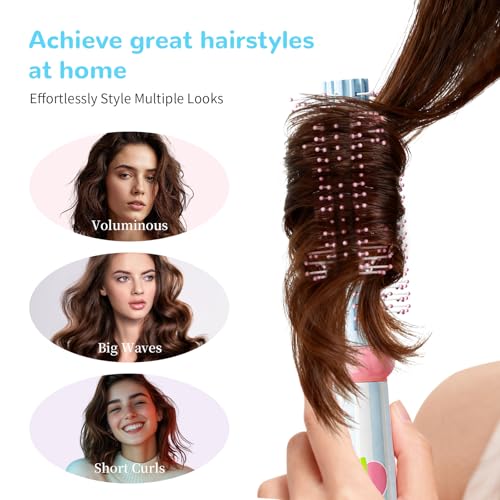 Cepillo redondo para cabello con mango ergonómico plástico miniatura 4