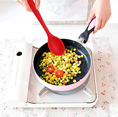 Joyoldelf 5 Piece Premium Silicone Kitchen Baking Set - Spatulas, Spoons & Turner - Heat Resistant Cooking Utensil