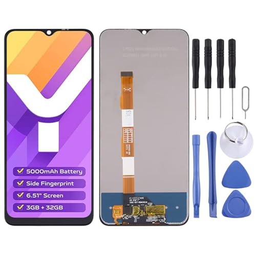 �d�b�������i Vivo Y15S / Y15A V2120�p��LCD�X�N���[���ƃf�W�^�C�U�[�t���A�Z���u�� ��ʂ̌���