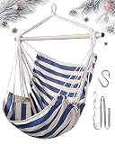 Lulladle Hammock Chair Hanging Rope Swing - Hammock Chair Bedrooms - Swing Chair Indoor - Hanging Ch