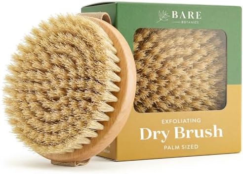 Bare Botanics Dry Body Brush for Lymphatic Drainage - Improve Cir...