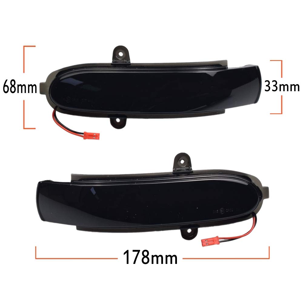Indicatore di direzione dinamico a LED per B-enz W203 S203 CL203 2000-2007 (Giallo)