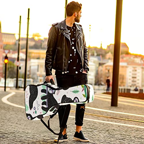 Housse de transport rembourrée imperméable en tissu Oxford avec bandoulière réglable pour guitare Motif paresseux… - Les Beatles, Paul McCartney, John Lennon, RIngo Starr, George Harrison Housse de transport rembourrée imperméable en tissu Oxford avec bandoulière réglable pour guitare Motif paresseux… – Image 7