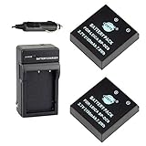 DSTE® 2x BP-DC8 Battery + DC29 Travel and Car Charger Adapter for for Leica MINI-M X-VARIO X1 X2 Camera