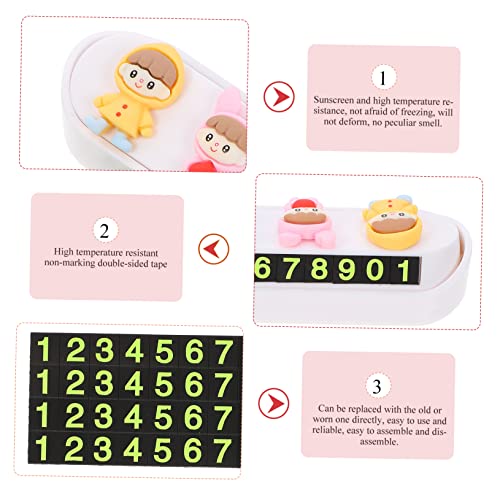 SHERCHPRY 4 Unidades De Placa De Identificação De Estacionamento Etiquetas De Estacionamento Suporte