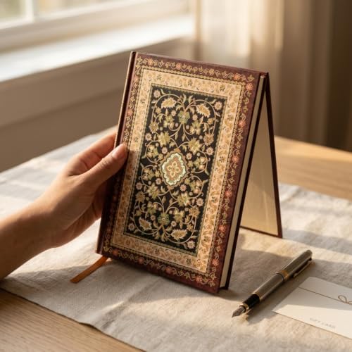 Image of Climberty A6 Lined Journal 96 Sheet Hard Cover 100 GSM Floral Date Line