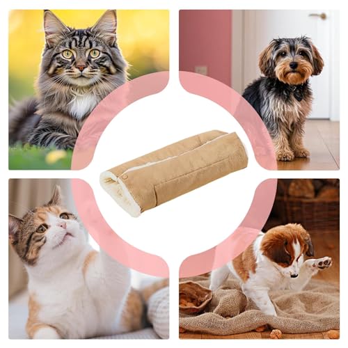 Cama cálida para gatos con base lavable y manta plegable térmica de interior 5