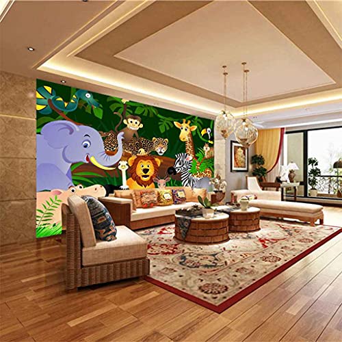 Papier peint mural lion 3D autocollant pour masquer les défauts de mur