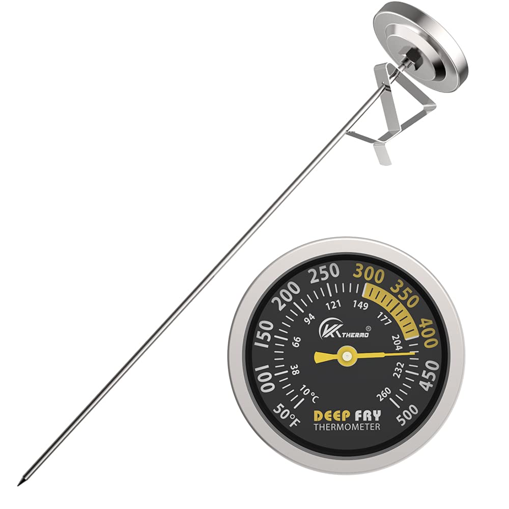 Buy KT THERMO Deep Fry Candy Thermometer with Stainless Steel 2.5 Inch