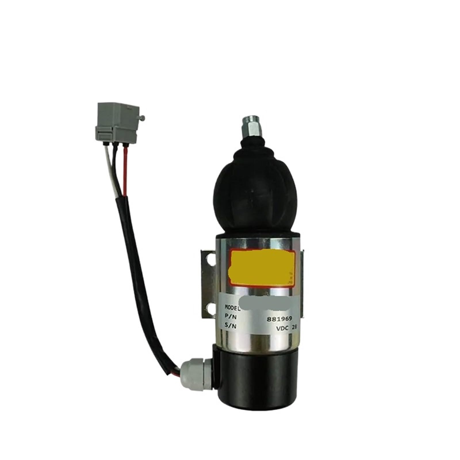 Électrovanne d'arrêt de carburant 24 V pour moteur D6D D6E 873754 872825 881969 872458 52318 (gris foncé)