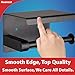 Matte Black Toilet Paper Holder Adhesive, Toilet Paper Roll Holder with Shelf, 3M Adhesive No Drill or Wall-Mounted with Screws for Bathroom & Kitchen