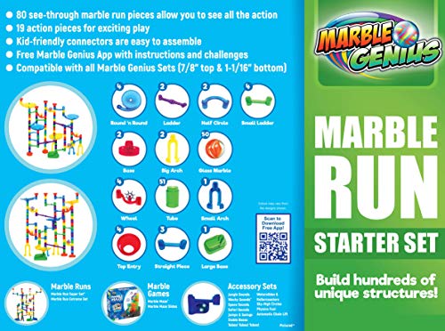 Marble Genius Marble Run (130 Complete Pieces) Maze Track or Race Game for Adults, Teens, Toddlers, or Kids Aged 4-8… - Image 6
