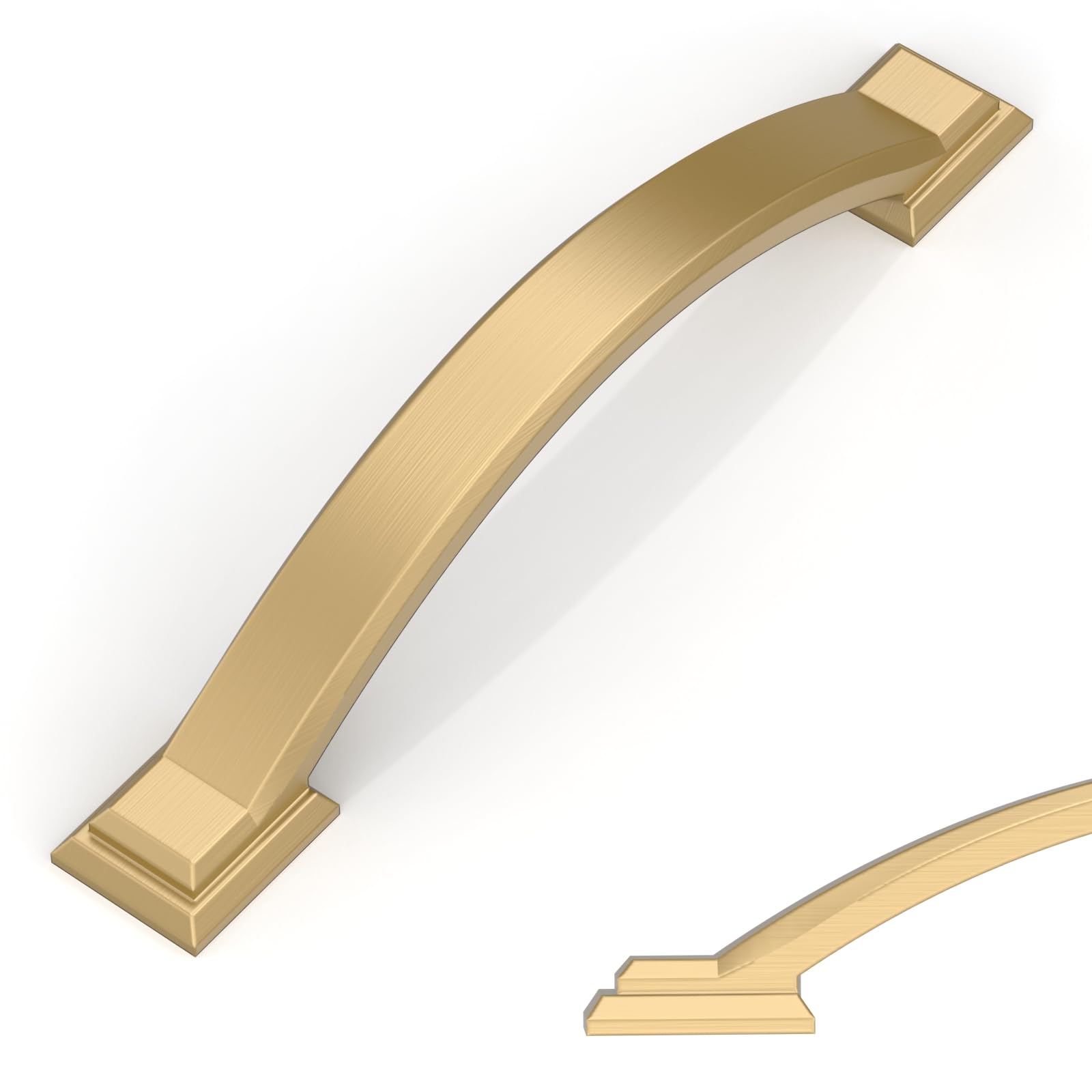 Cabinet Hardware Amerock 174SCH-XCP2 Curved Cabinet Drawer Pull 3\, image size:1600x1600