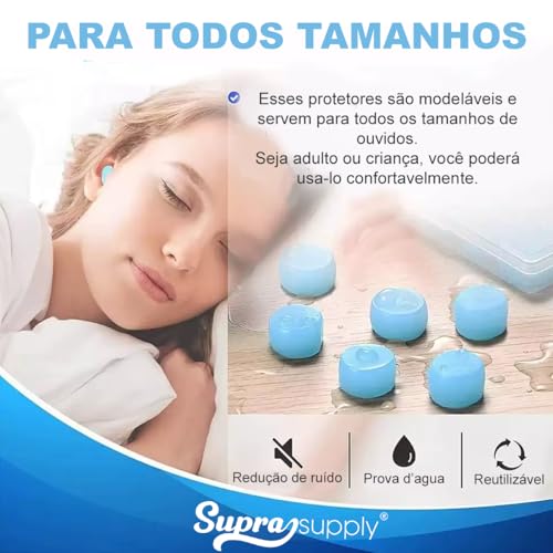 Protetor Auricular Tampao de Ouvido Abafador Barulho Moldavel Massinha Para Natação Estudos Trabalho