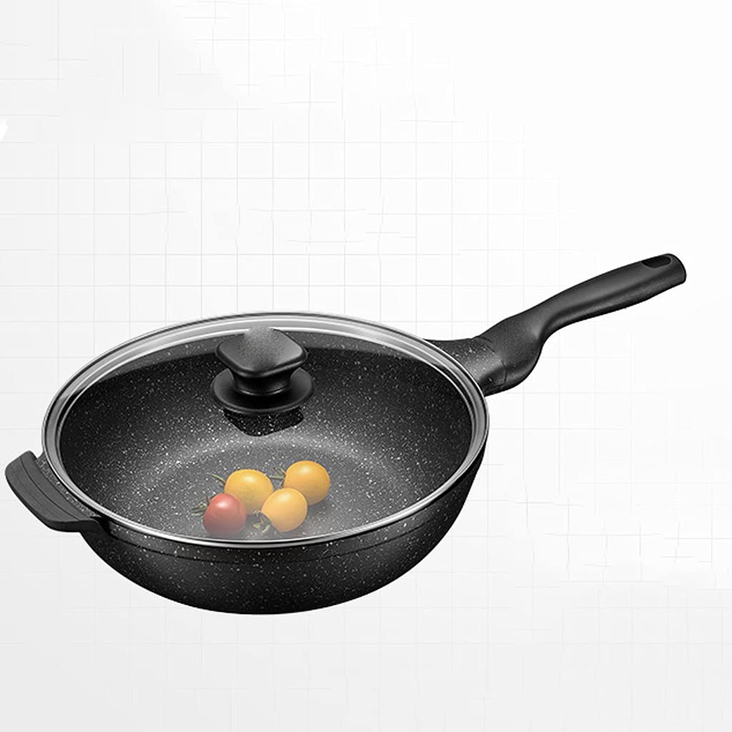 Non-Stick Wok Frying Pan Gas Stove Suitable for Non-Stick Induction Cooker Wok Household