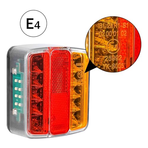 Feux camion pour côté étanche LED clignotant et frein pour caravane Van - 3