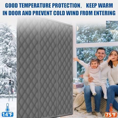 Reallnaive Magnetic Thermal Insulated Door Curtain, Fit 72" x 80" Door by Reallnaive - Used condition - Image 5