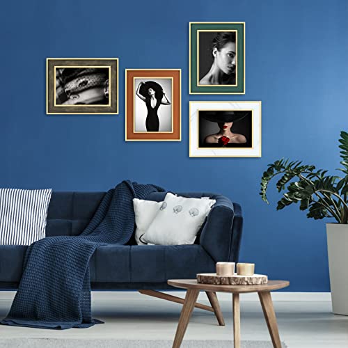 Xuanluo 4X6 Inch Picture Frames Set Of 4 Modern Style Frame With High Definition Tempered Glass Colorful Decotative Photo Frames For Wall Mount And Tabletop Display Family Wedding Gift #TOP6
