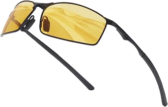 Mens Sports Glasses Polarised Sunglasses for Outdoor Metal Frame UV Protection Driving Fishing Cycling Running Driving Glasses