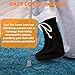 2Pcs Cast Sock Cover for Foot, Leg Cast Cover Below The Knee Cast Sock Sleeve Cast Toe Cover Socks Adjustable Drawstring Cast Protector Cast Sleeve for Men Women Foot Leg Ankle Proof（Black）