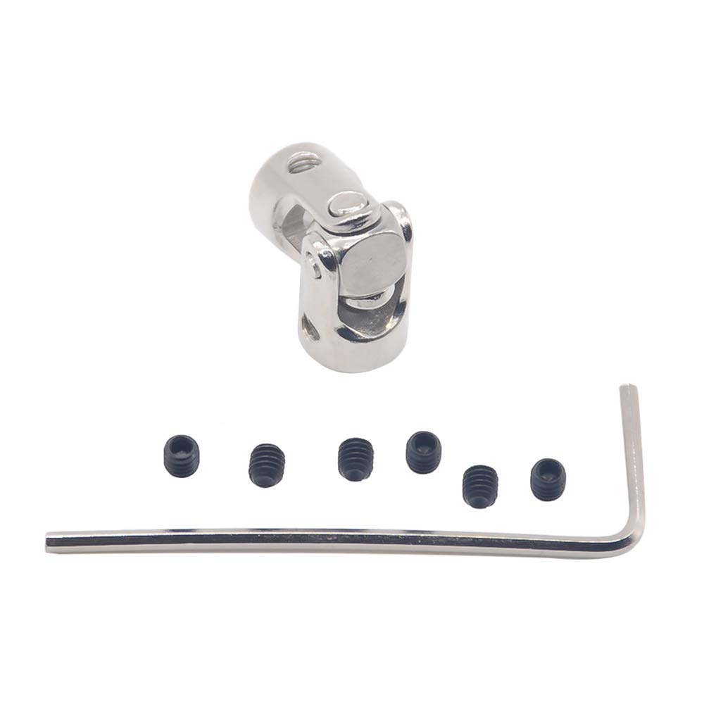 SUOFEILAIMU-PHONE CASE Metal Coupler 1pc 2/3/3.17/4/5/6/6.35/8/10mm Shaft Coupler for Motor Connector Metal Universal Joint Coupling (Inner Diameter : 2X2)