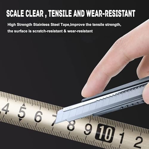 Celkey Tape Measure 25 Ft Measuring Tape Retractable With Newest Duarable Hollow Design,High Precision,Impact Resistence,Waterproof And Easy To Clean #TOP2
