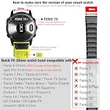 Fenix 5X Plus/Fenix 6X Bransoleta, YOOSIDE QuickFit Metalowa Bransoleta z Zapięciem Bezpieczeństwa Bransoleta Ogniowa Pasek do Zegarka dla Garmin Fenix 5X/Fenix 5X Plus/Fenix 3/Quatix 3/D2 Delta PX