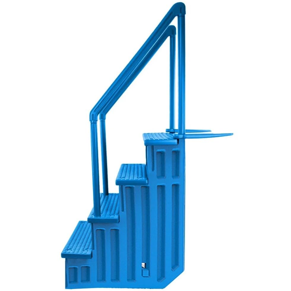 Escalera Azul para Piscina Capacidad 350 lbs miniatura 3