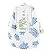 Changing Pad Cover in 100% Organic Cotton to Fit 16” x 32” Pad, Turtle Print (Blue)