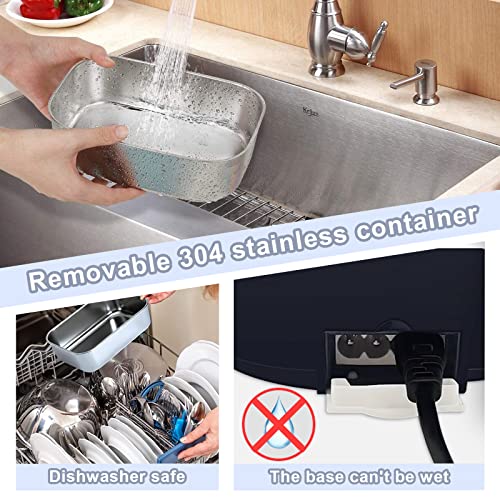 Andvon Electric Lunch Box 80W Food Heater, 1.8L Larger Capacity Heated Lunch Boxes For Adults, 3-In-1 Portable For Car & Home/Office,Heatable Lunch Box With Fork&Spoon,Carry Bag #TOP3