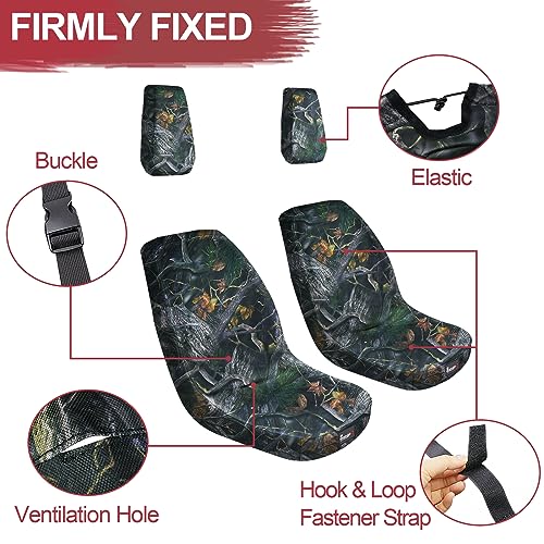 StarknightMT UTV Seat Covers Compatible with Rhino 700 660 450 2004-2021 Waterproof 1680D Oxford Seat Covers Accessories Bucket Seat Cover by StarknightMT - Image 4