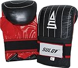 SULOV Coachinghandschuhe Coachinghandschuhe, Schwarz/Rot, XL, BOXRUK-KU-XL