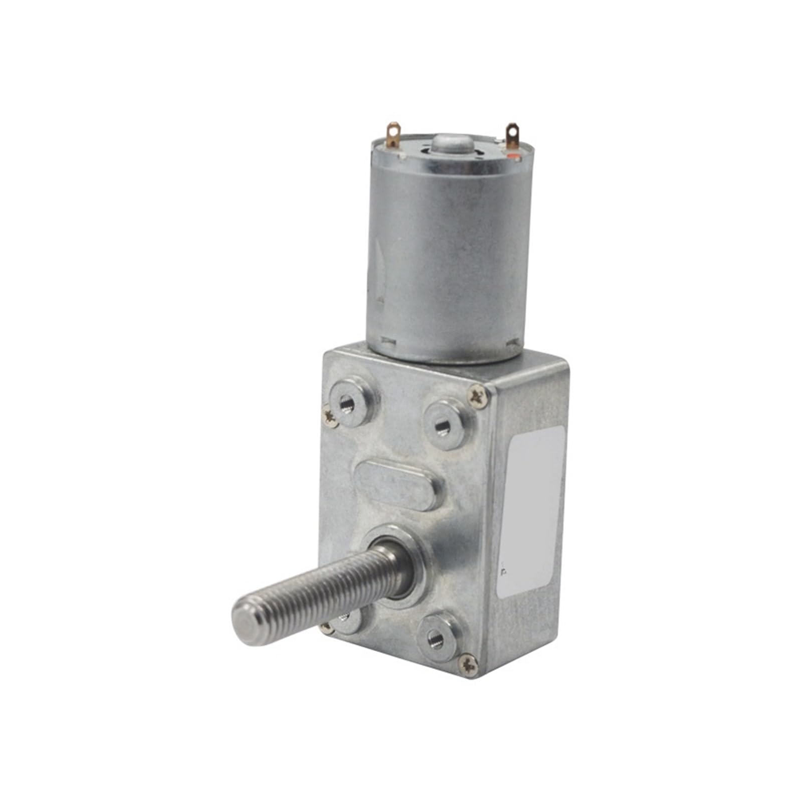 6 V 12 24 DC-Schneckengetriebemotor mit hohem Drehmoment und niedriger Geschwindigkeit, 8 mm x 33 Ausgangsschraubenwelle Schraubenflansch(10 RPM-dc 12 Volt)