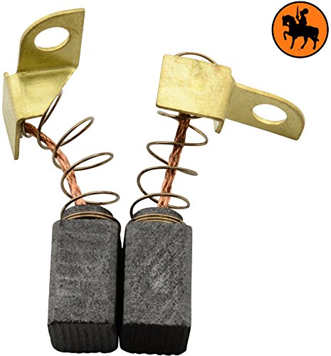 Buildalot Specialty Kohlebürsten ca-07-74696 für Flex Schleifer WS 702 VEA - 6,3x6,3x10,6mm - Mit Federn, Kabel und Stecker - Ersatz für Originalteile 869734